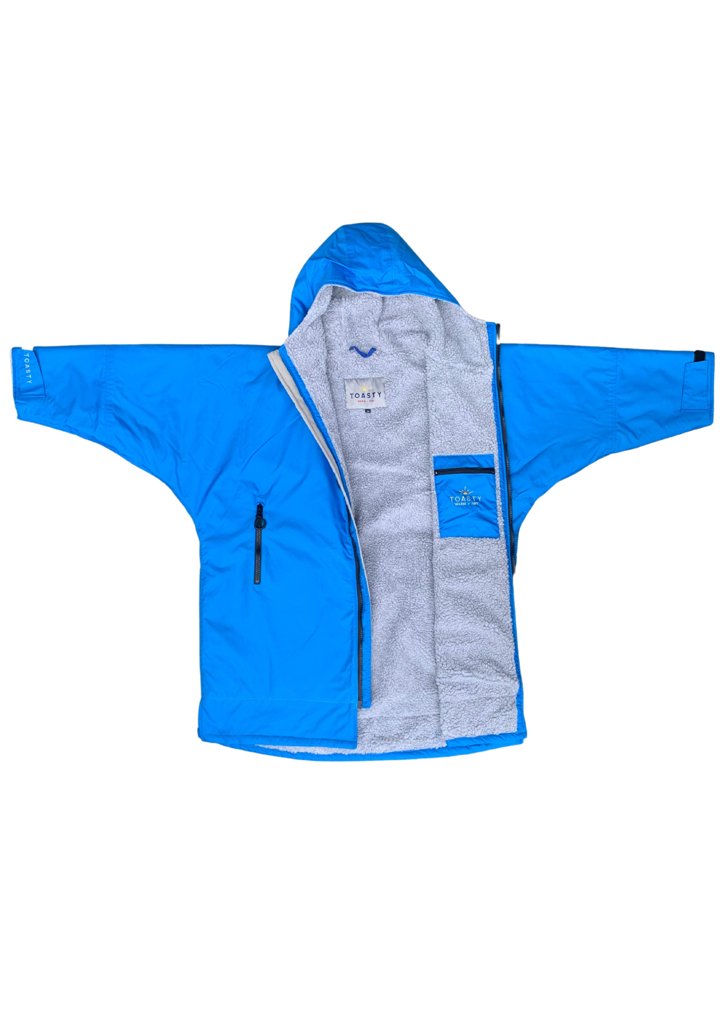 Ultra Warm Fleece Lined Weatherproof Jacket / Outdoor Changing Robe in ...